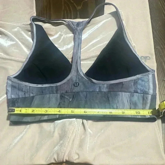 Lululemon Reversible Retreat Bra Mini Hazy Horizon Storm Mauve Bark Size 2 - Picture 6 of 6